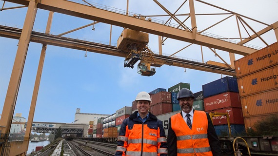 Contargo AG's container crane in Basel